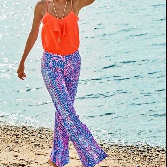 Lilly Pulitzer Bal Harbour Palazzo Pants - Picture 1 of 11